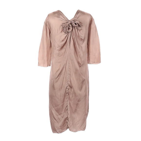 NINA‎ RICCI Dress Made in France Pockets FR 36 US 4 Small Dusty Rose Pale Pink - Picture 7 of 10